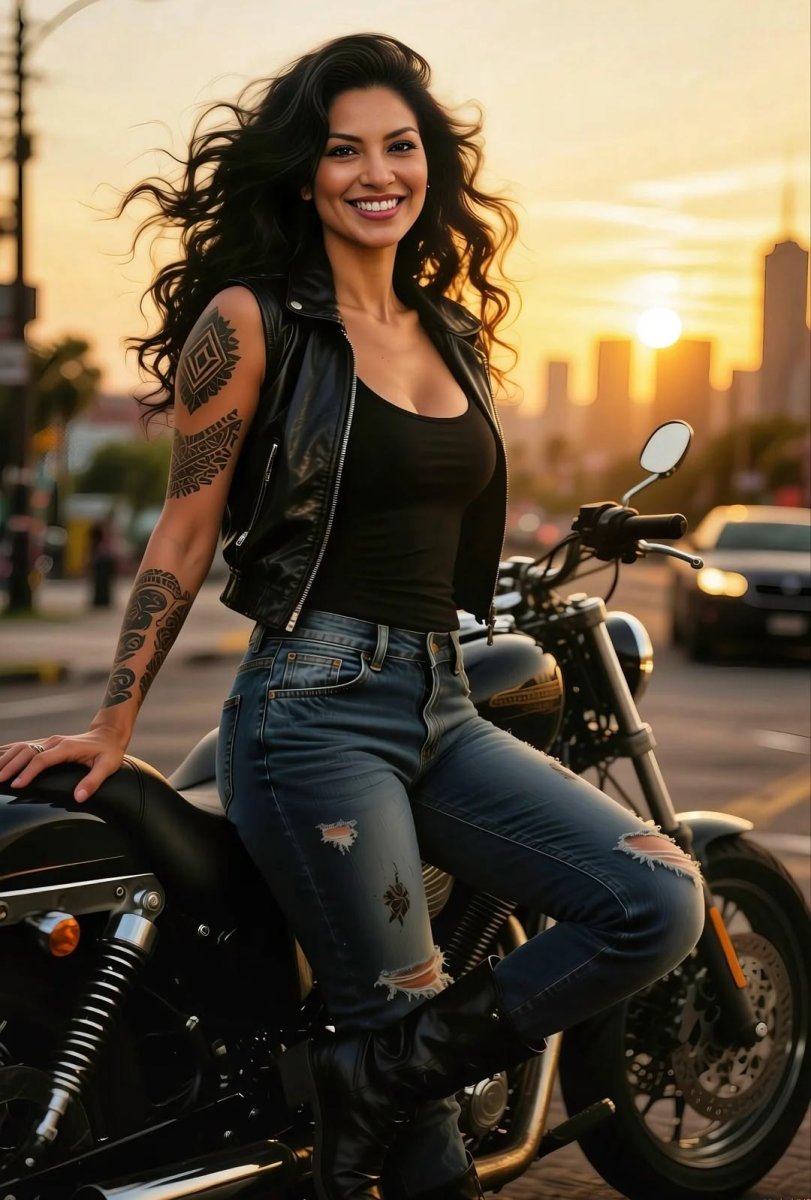 girls on motorcycles — фото 3