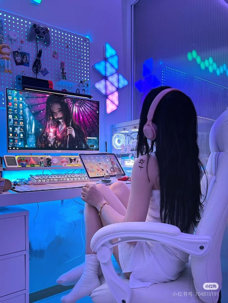 girls at the computer — фото 1
